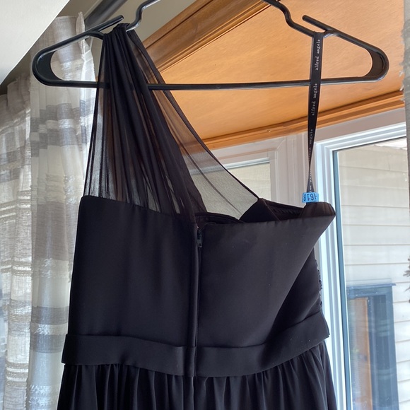 Alfred Angelo Black One Shouldered Gown Size S - Picture 4 of 5